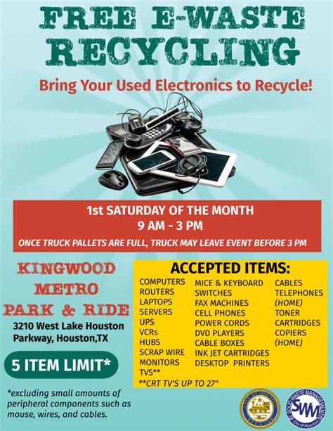 electronic recycling kingwood tx schedule.